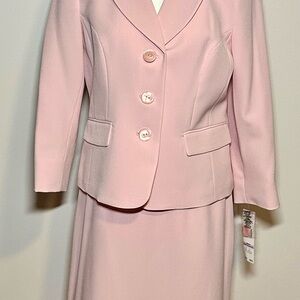 Elegant Pink Blazer and Skirt Set NWT